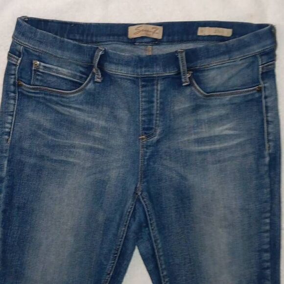Seven7 Denim Jeggings with Pockets  Women's Size 12 Length: 37" Rise: 9" Inseam: - Picture 3 of 8